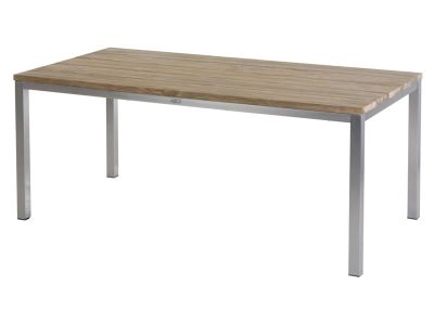 Diamond Garden Barletta Tisch 180 cm, Tischplatte Teakholz