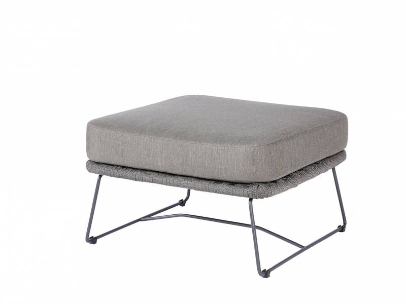 Diamond Garden Milos Modullounge Ottoman Rope inkl. Kissen, dark grey