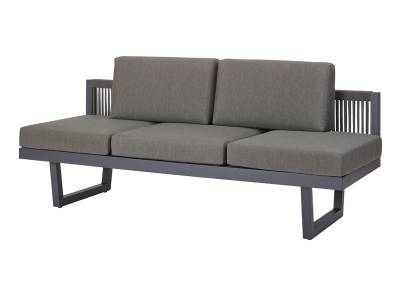 Diamond Garden New Calais Dining Lounge, Dark Grey incl. Sitz- und Rückenkissen dunkel