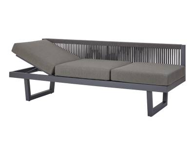 Diamond Garden New Calais Dining Lounge, Dark Grey incl. Sitz- und Rückenkissen dunkel