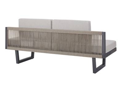 Diamond Garden New Calais Dining Lounge, Light Grey incl. Sitz- und Rückenkissen dunkel