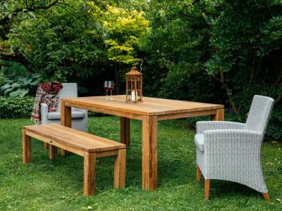 Diamond Garden Nizza 2-Sitzer Bank, Teak Natur 150 cm