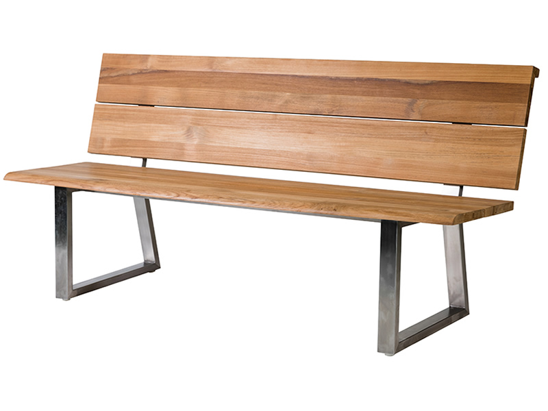 Diamond Garden Pisa Bank 180 cm,  Edelstahl, Recycled Teak