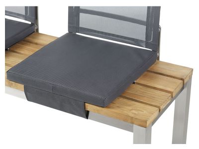 Diamond Garden Salerno 2-Sitzer Bank Edelstahl