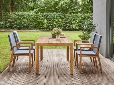 Diamond Garden Tisch Gent 160x90 cm - 3 Planken / Recycled Teak Natur