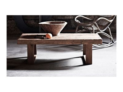 Sika Design Alexander Couchtisch, Old Teak 130 x 66 cm, Höhe 40 cm