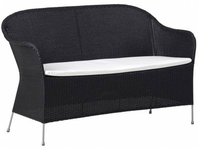 Sika Design AVANTGARDE Athene 2-Sitzer Sofa inkl. Kissen - Schwarz