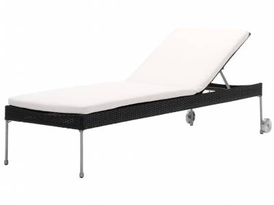 Sika Design AVANTGARDE Mars Sonnenliege, inkl.Kissen - Schwarz