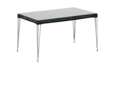Sika Design AVANTGARDE Mercur Couchtisch 60x100 cm, inkl. Glasplatte - Schwarz