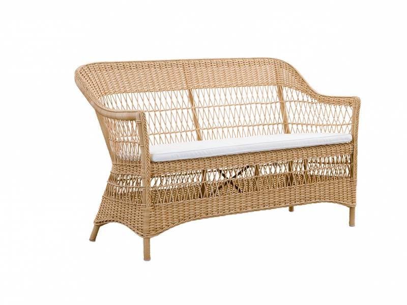 Sika Design Charlot 2-Sitzer Gartensofa, alu natural