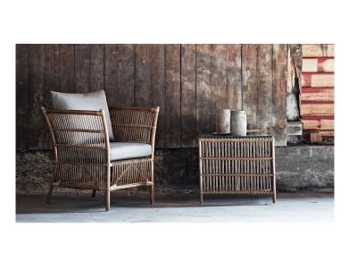 Sika Design Donatello Lounge-Rattansessel, inkl. Kissen - Antique