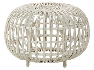 Sika Design EXTERIOR Ottoman Ø 55 cm, Alurattan Dove White