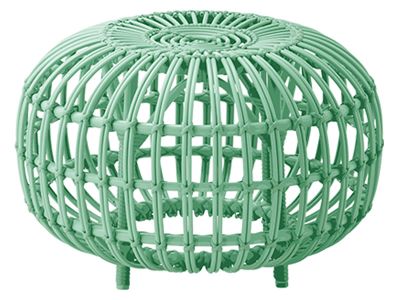 Sika Design EXTERIOR Ottoman Ø 55 cm, Alurattan Mint