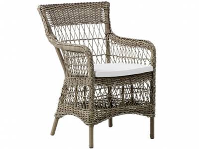 Sika Design GEORGIA GARDEN Marie Gartenstuhl, mit Armlehnen, antik-braun