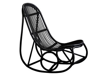 Sika Design ICONS, Nanny Schaukelstuhl (black) - Designed by Nanna Ditzel