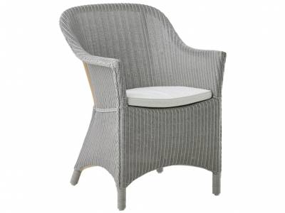 Sika Design Loom Living Charlot Stuhl, Light Grey, inkl. Kissen