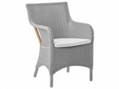 Sika Design Loom Living Marie Sessel,mit Armlehnen, Light Grey, inkl. Kissen