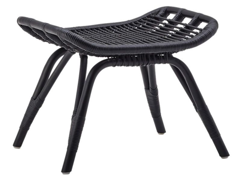 Sika Design Monet Rattan Hocker - Schwarz