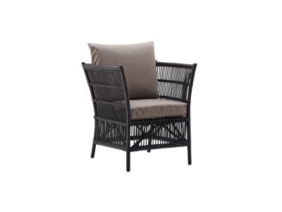 Sika Design ORIGINALS Donatello Lounge-Rattansessel - Matt Schwarz