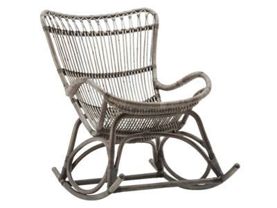 Sika Design ORIGINALS Monet Rattan Schaukelstuhl - Taupe