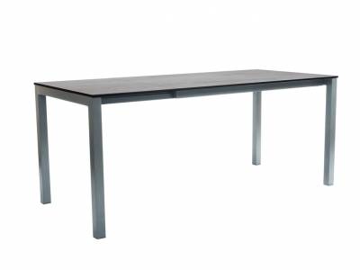 Stern Ausziehtisch-System 130 (180) x 80cm Alu graphit mit Tischplatte Silverstar