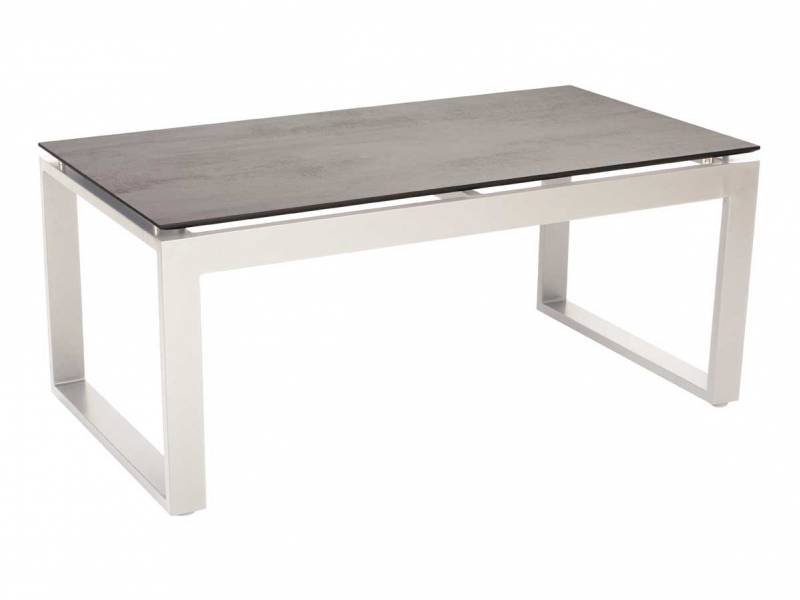 Stern Beistelltisch Allround Aluminium weiß mit Tischplatte Silverstar