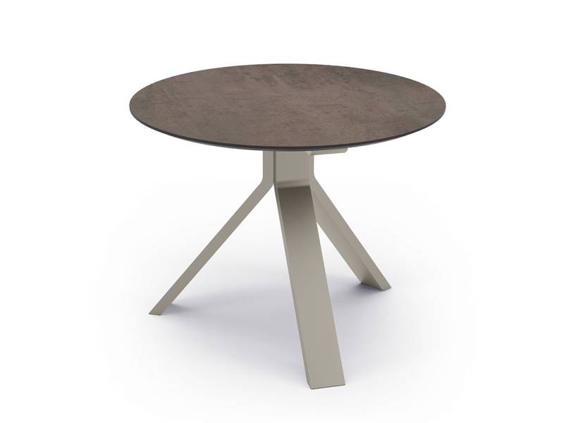 Stern Beistelltisch Freddie Ø 55 cm Aluminium greige