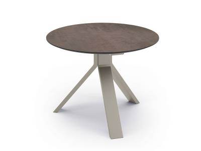 Stern Beistelltisch Freddie Ø 55 cm Aluminium greige