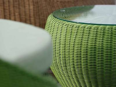 Stern Beistelltisch/Hocker Anny Ø 50 cm, grün