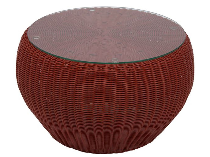 Stern Beistelltisch/Hocker Anny Ø 50 cm, rot