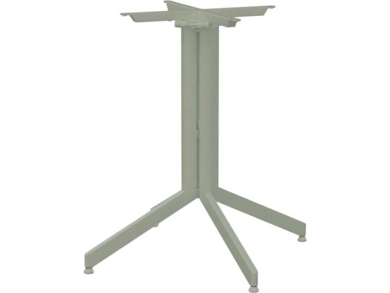 Stern Bistrotisch: Alu Tischgestell Faro 80 cm Pistazie + freiwählbare Tischplatte
