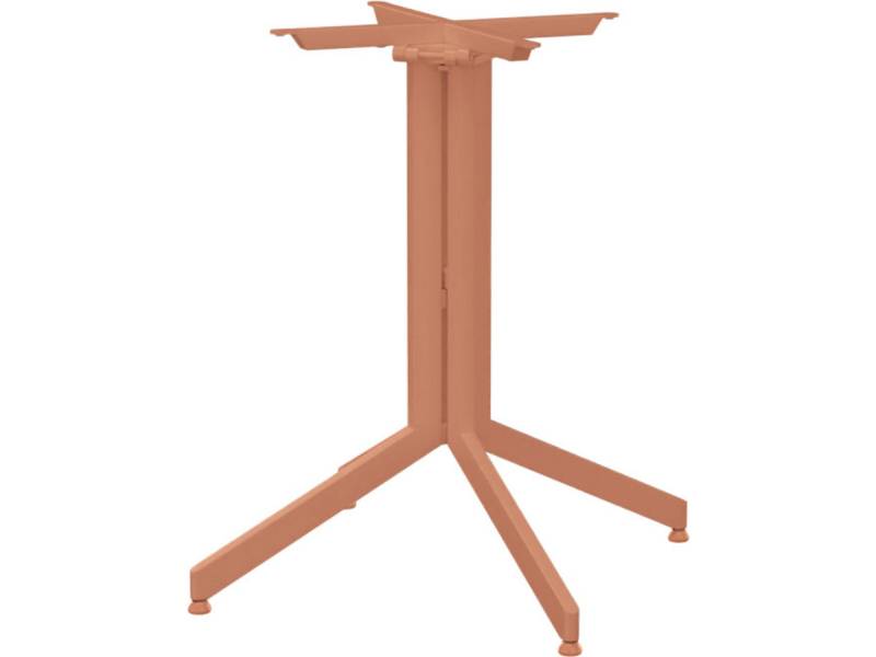 Stern Bistrotisch: Alu Tischgestell Faro 80 cm Terra + freiwählbare Tischplatte