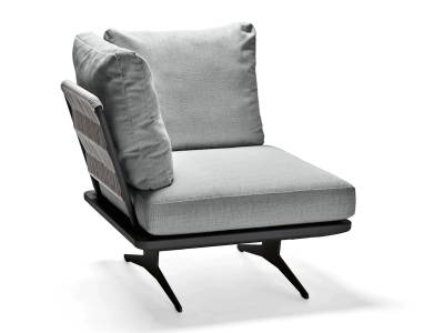 Stern Enya Ecklelement, Aluminium antrazit matt, Kordel Stone