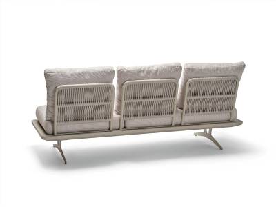 Stern Enya Lounge/Liege, Aluminium greige, Kordel greige