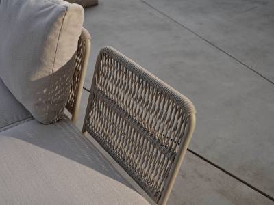 Stern Enya Lounge/Liege, Aluminium greige, Kordel greige