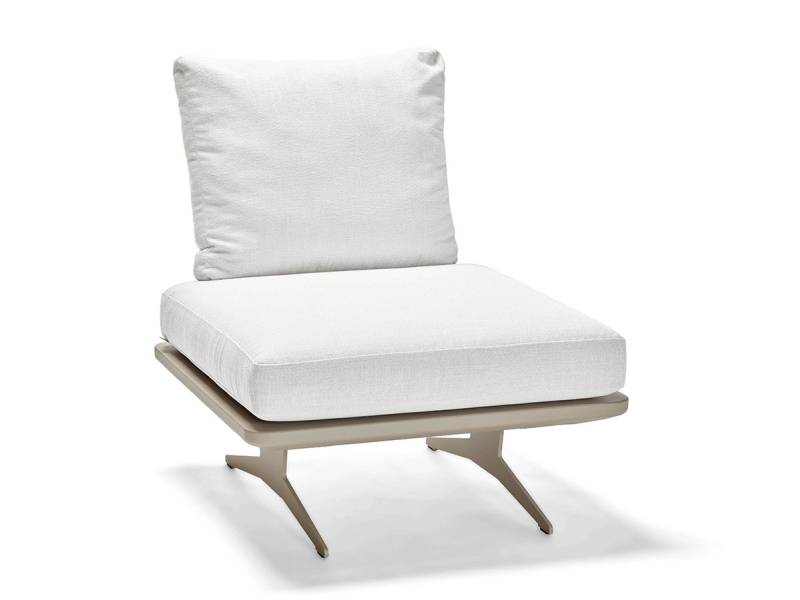 Stern Enya Mittelelement, Aluminium greige, Kordel greige