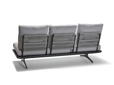 Stern EnyaLounge/Liege, Aluminium anthrazit matt, Kordel Stone