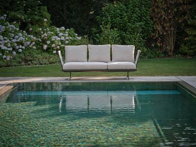 Stern EnyaLounge/Liege, Aluminium anthrazit matt, Kordel Stone