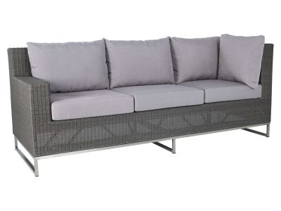 Stern FONTANA DINING 3-Sitzer Element, Armlehne rechts, Basaltgrau