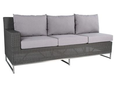 Stern FONTANA DINING 3-Sitzer Element, Armlehne rechts, Basaltgrau