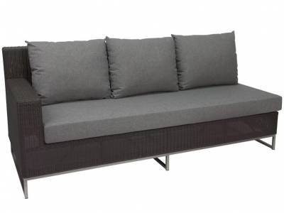 Stern FONTANA DINING 3-Sitzer Element, Armlehne rechts, Basaltgrau