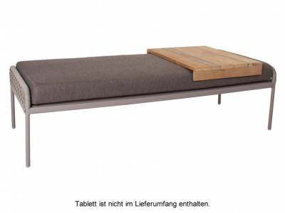 Stern Greta Bank, Aluminium Champagner inklusive Kissen