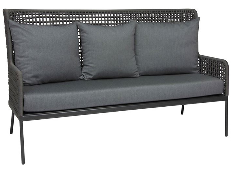 Stern Greta Lounge Sofa Aluminium anthrazit inklusive Kissen