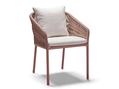 Stern Jella Stapelsessel, Gestell Aluminium Terra, Kordel Terra