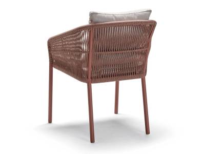 Stern Jella Stapelsessel, Gestell Aluminium Terra, Kordel Terra