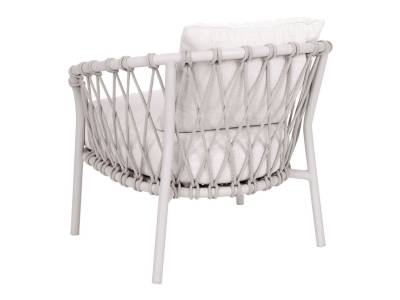 Stern KLEA Lounge Sessel, Aluminium greige, Kordel greige