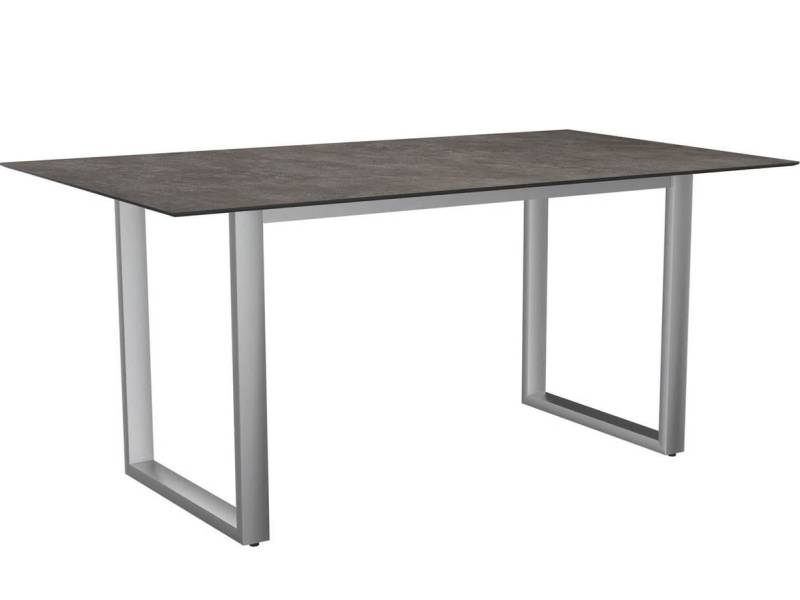Stern Kufentischsystem: Edelstahl Tischgestell 160 x 90 cm + freiwählbare Tischplatte