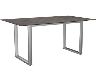 Stern Kufentischsystem: Edelstahl Tischgestell 160 x 90 cm + freiwählbare Tischplatte