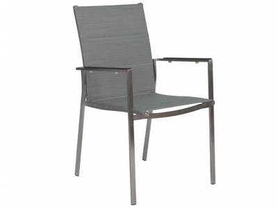 Stern Lavagna Stapelsessel, Silikonarmlehne anthrazit