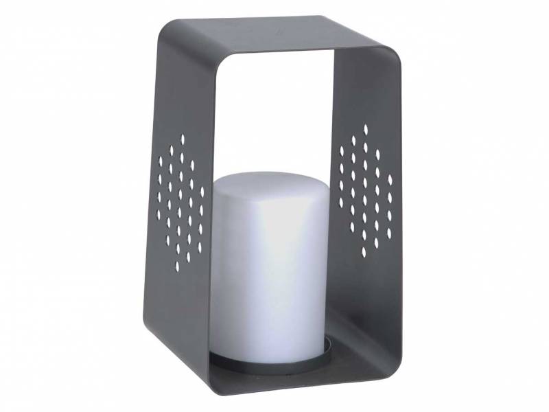 Stern Leuchte 26x28x45 cm Aluminium anthrazit mit LED-Einsatz